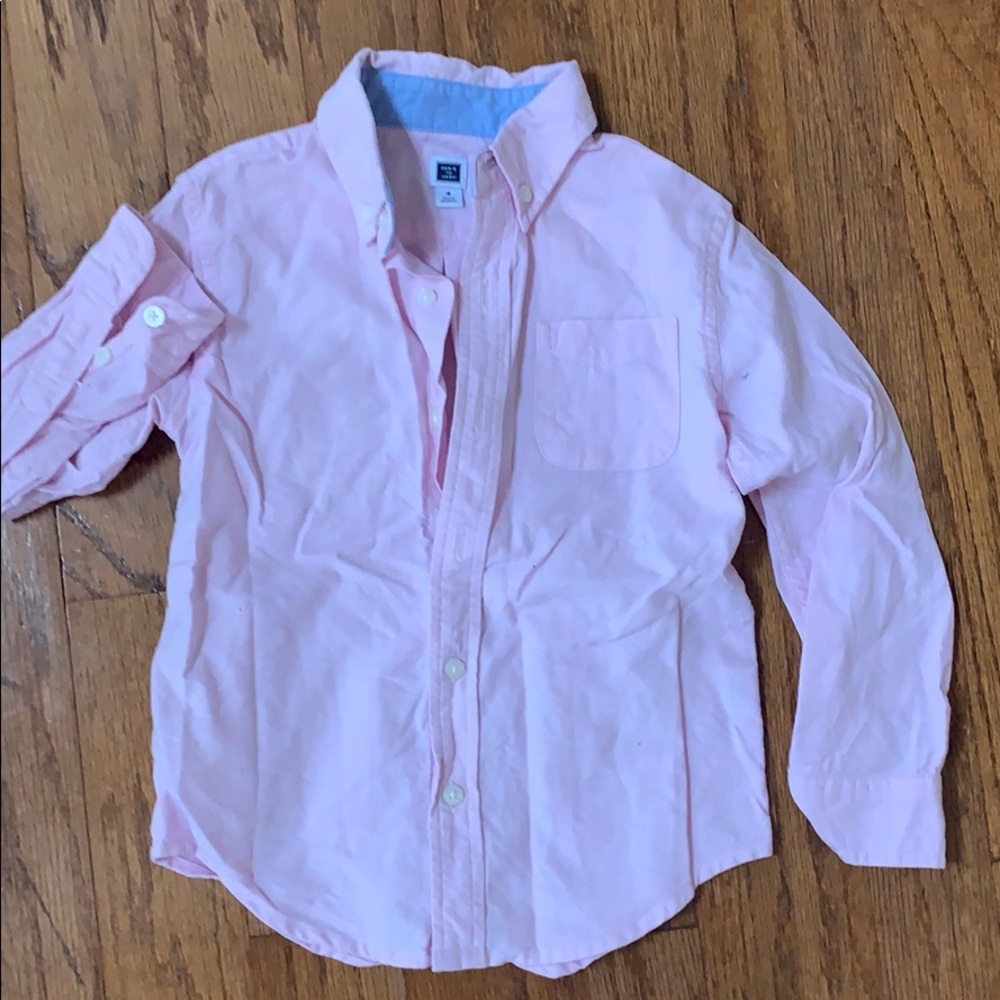 Boys button dress shirt (Pink)